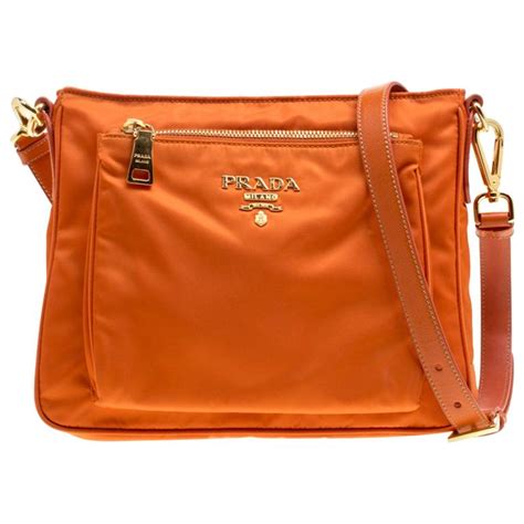 prada bow crossbody nylon orange|prada nylon purses.